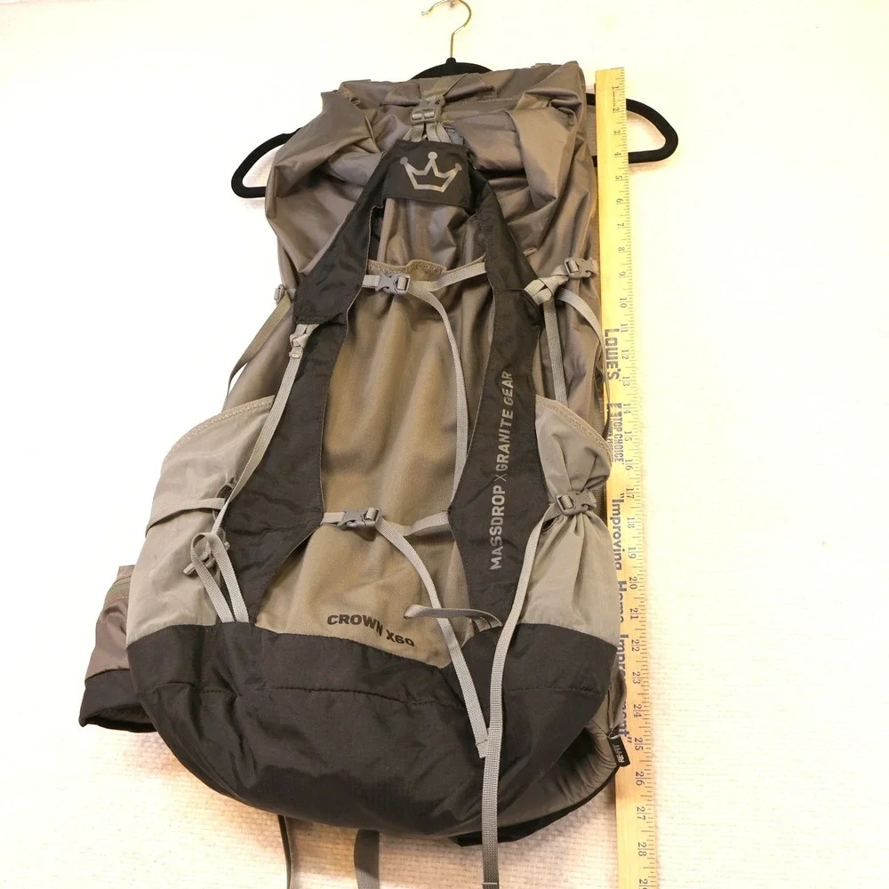 Massdrop x Granite Gear Crown X60 Ultralight Backpacking Pack Gray RE-FIT 60L